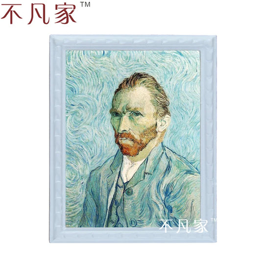 Pintura al óleo de Van Gogh en miniatura a escala 1:12 para decoración de casas de muñecas
