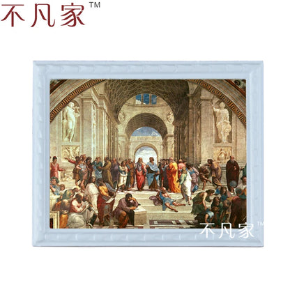 Marco de arte religioso en miniatura a escala 1:12 para decoración de casas de muñecas