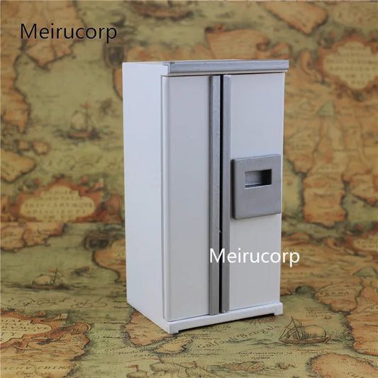 Miniatura de casa de muñecas a escala 1:12: refrigerador de doble puerta