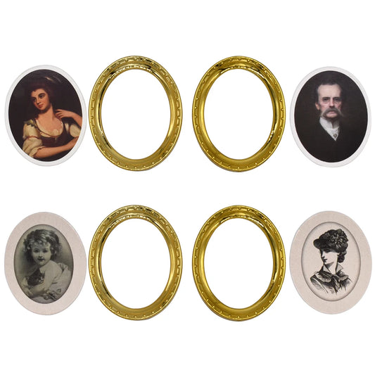 1:12 Scale Miniature Framed Picture Paintings Set For Dollhouse Decoration Accessories DIY