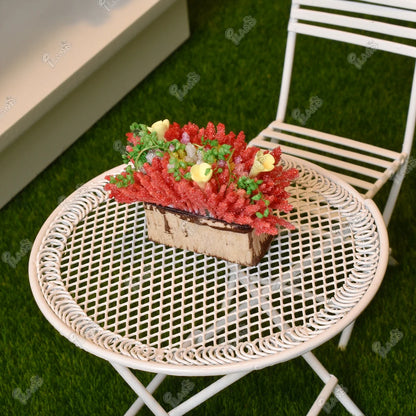 1:12 Scale Miniature Plants And Flowers Dollhouse Accessories Fairy Garden Decor Miniature Dollhouse Furniture