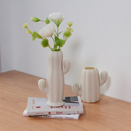 Vase miniature en forme de cactus à l'échelle 1:6, design géométrique, accessoires pour maison de poupée Blythe BJD