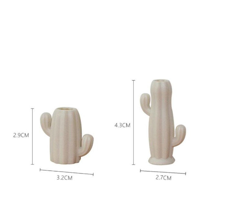 Vase miniature en forme de cactus à l'échelle 1:6, design géométrique, accessoires pour maison de poupée Blythe BJD