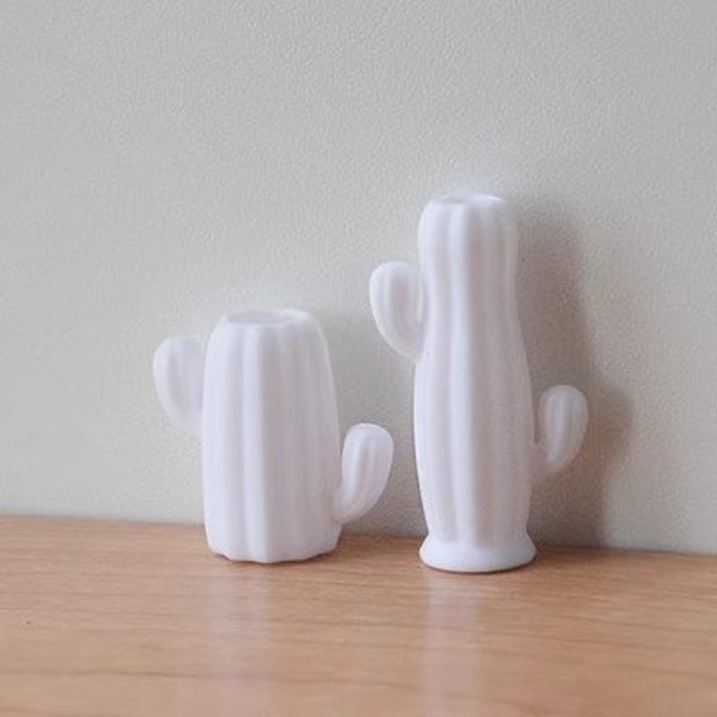 Vase miniature en forme de cactus à l'échelle 1:6, design géométrique, accessoires pour maison de poupée Blythe BJD