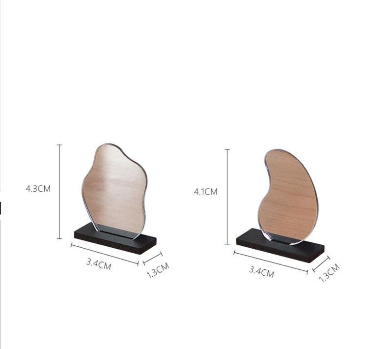 Miroir de maquillage miniature fait main à l'échelle 1:6, accessoire pour maison de poupée Blythe BJD OB11, jouet de bureau
