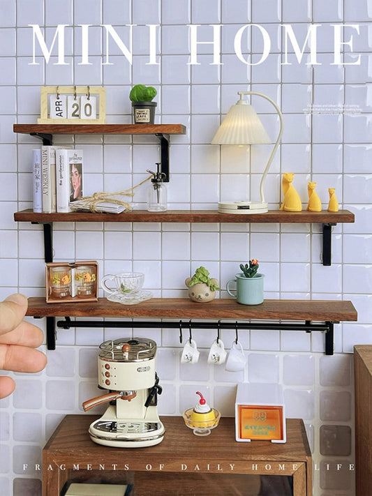 Présentoir mural miniature à l'échelle 1:6 pour maison de poupée, meuble de rangement pour cuisine, BJD, Blythe, GSC, jouet miniature