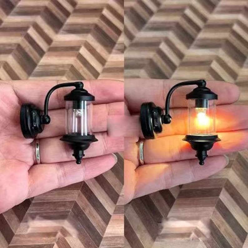 Lampe murale LED miniature à l'échelle 1:6, lustre, lampe de table à l'échelle 1:12, modèle BJD Blythe GSC, accessoires de décoration pour maison de poupée, meubles miniatures