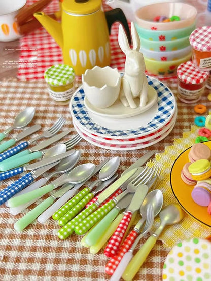 Juego de té de la tarde con postre macarrón en miniatura a escala 1:6, vajilla Nordic Lotus, accesorios de cocina para BJD y Blythe, muebles para casa de muñecas