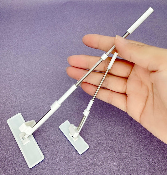 1:12 Scale Miniature Sponge Mop Dollhouse Cleaning Accessory For BJD Ob11 Blythe GSC Dolls