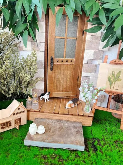 Tanque de almacenamiento en miniatura de vidrio a escala 1:12 para casa de muñecas, cocina, muebles en miniatura, accesorios, modelo de animal de simulación, juguete para casa de juegos.