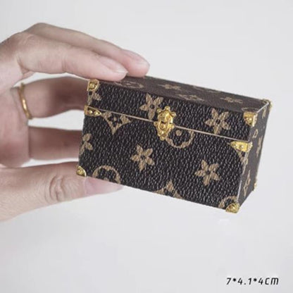 1:12 Scale Miniature Suitcase Hand Luggage Treasure Chest Dollhouse Furniture Accessory Desktop Toy Model