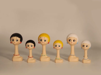1:6 Scale Miniature Twiggy Head Rack For BJD Dolls OB11 Blythe GSC Hat Display Stand Jewelry Accessories Holder Desktop Decor