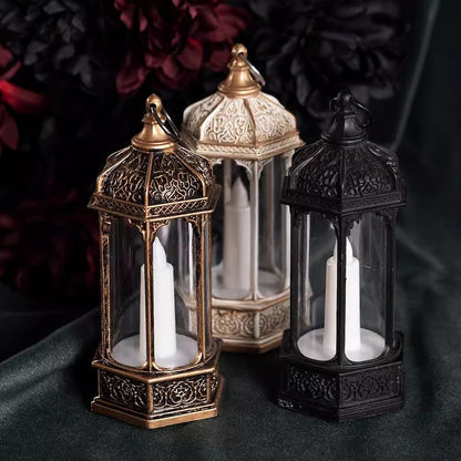 Lanterne magique hexagonale miniature à l'échelle 1:6, décoration rétro lumineuse pour maison de poupée BJD Blythe