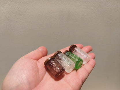 Accessoires de cuisine miniatures pour maison de poupée, échelle 1:6, simulation de bégonia, bouteilles hautes et courtes, pot de rangement, modèle de bureau BJD Blythe