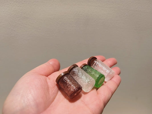 Accessoires de cuisine miniatures pour maison de poupée, échelle 1:6, simulation de bégonia, bouteilles hautes et courtes, pot de rangement, modèle de bureau BJD Blythe