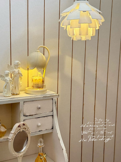 Lustre miniature en forme de pomme de pin à l'échelle 1:6 pour maison de poupée BJD Blythe, accessoire d'éclairage, décoration d'intérieur