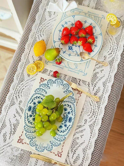 Cafetera en miniatura a escala 1:6, plataforma para agua bendita, tarro de frutas, plato para la cena, modelo BJD Blythe, accesorios de cocina, muebles en miniatura para casa de muñecas.