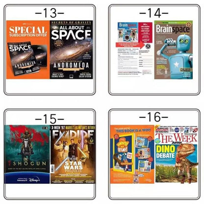 Ensemble de 4 magazines de mode miniatures à l'échelle 1:6 pour maison de poupée, livres, accessoires, décoration d'intérieur pour BJD/Blythe