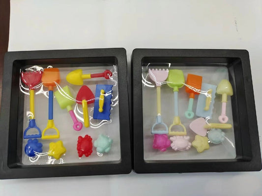 Juego de herramientas para excavar arena de playa en miniatura a escala 1:12: accesorios realistas para casas de muñecas BJD, Blythe y GSC.