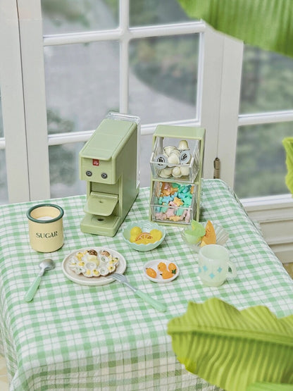 Étagère à café miniature à l'échelle 1:6, accessoire de cuisine pour maison de poupée, modèle de bureau pour BJD Blythe