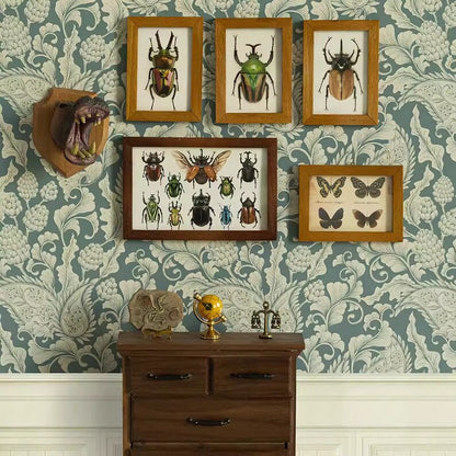Commode vintage à l'échelle 1:6 avec spécimens de papillons, meubles miniatures pour maison de poupée BJD et Blythe
