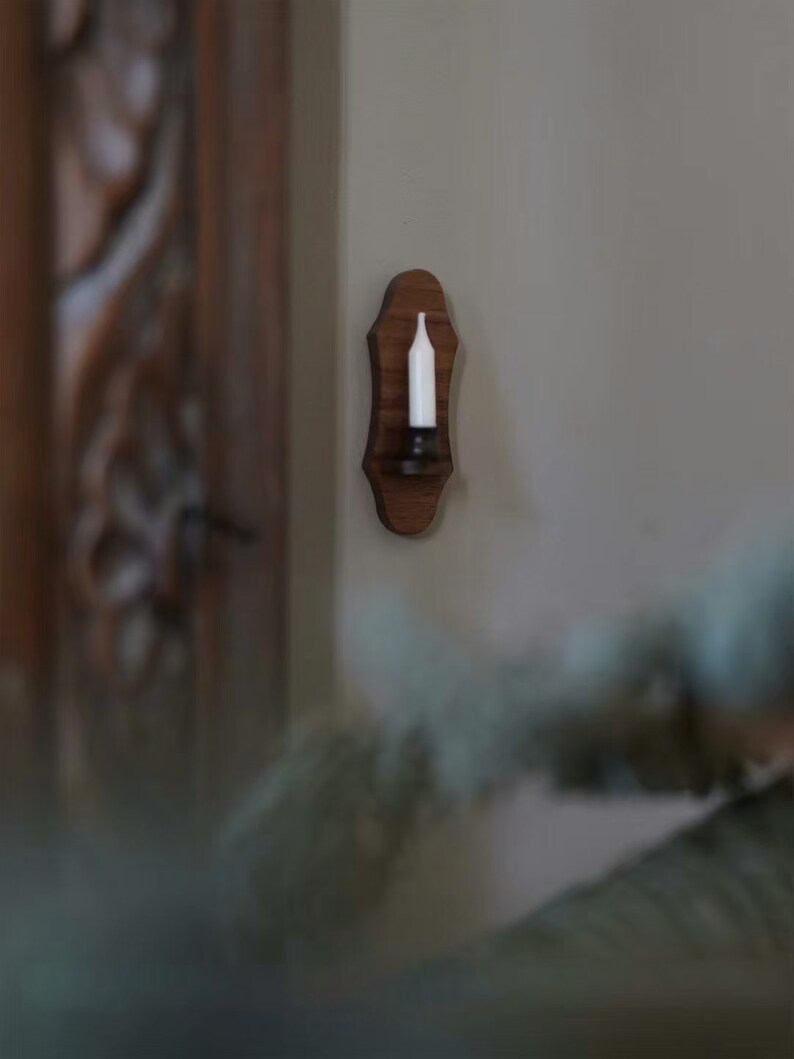Candelabro francés en miniatura de bronce - Decoración de pared para casa de muñecas a escala 1:6 para coleccionistas de Blythe y BJD
