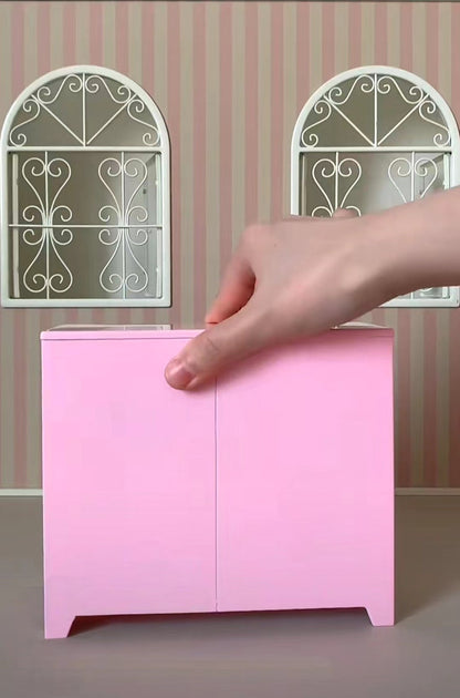 1:6 Scale Miniature Metal 15 Compartment Chest Of Drawers BJD Blythe Dollhouse Furniture Desktop Model Toy