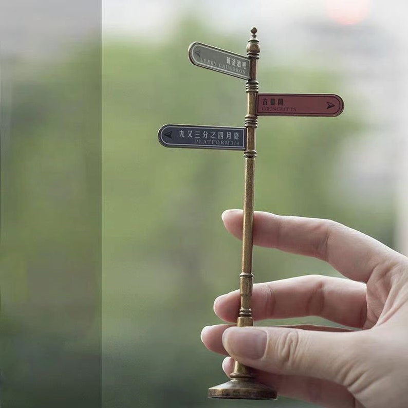 Panneaux de signalisation miniatures vintage en métal à l'échelle 1:6, pour modèles BJD Blythe, accessoires, jouets de bureau