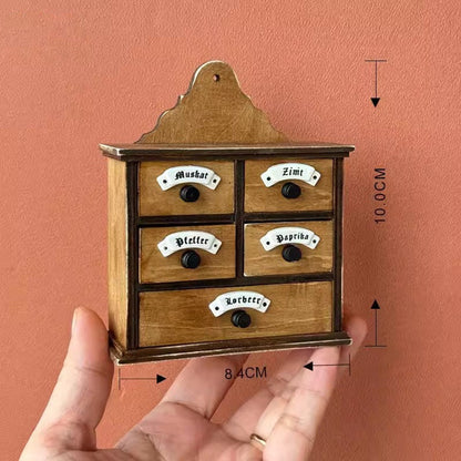 Étagère murale miniature vintage à épices, échelle 1:6, pour maison de poupée BJD Blythe, accessoires