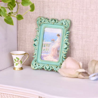 Cadre photo miniature européen rétro à l'échelle 1:6, peinture décorative, accessoires de maison de poupée BJD Blythe, figurine de bureau