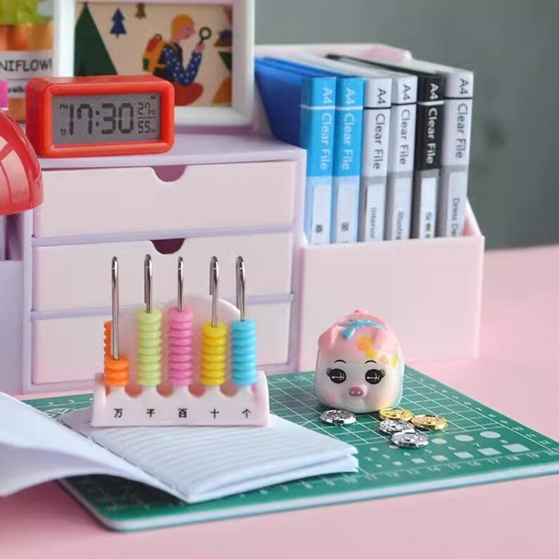 Mueble de madera en miniatura para casa de muñecas, escala 1:6, accesorio para sala de estar