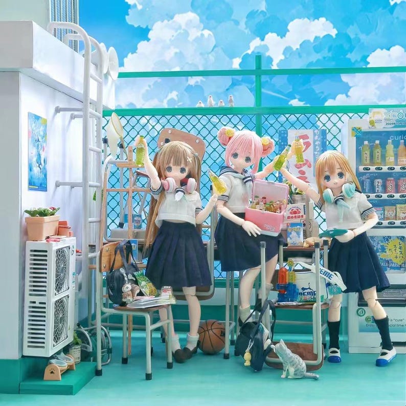 Bouteille de jus Fanta Sprite miniature à l'échelle 1:6, accessoires pour maison de poupées BJD et Blythe