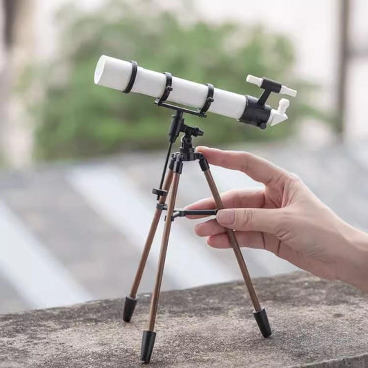 Ensemble de télescope miniature et de chaise pliante en alliage à l'échelle 1:6, accessoires pour maison de poupée, pour collectionneurs BJD Blythe