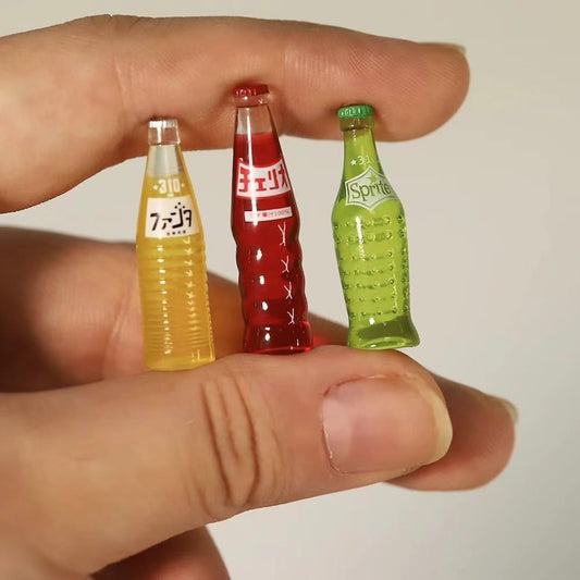 Bouteille de jus Fanta Sprite miniature à l'échelle 1:6, accessoires pour maison de poupées BJD et Blythe