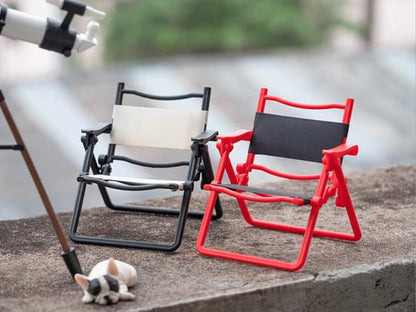 Ensemble de télescope miniature et de chaise pliante en alliage à l'échelle 1:6, accessoires pour maison de poupée, pour collectionneurs BJD Blythe