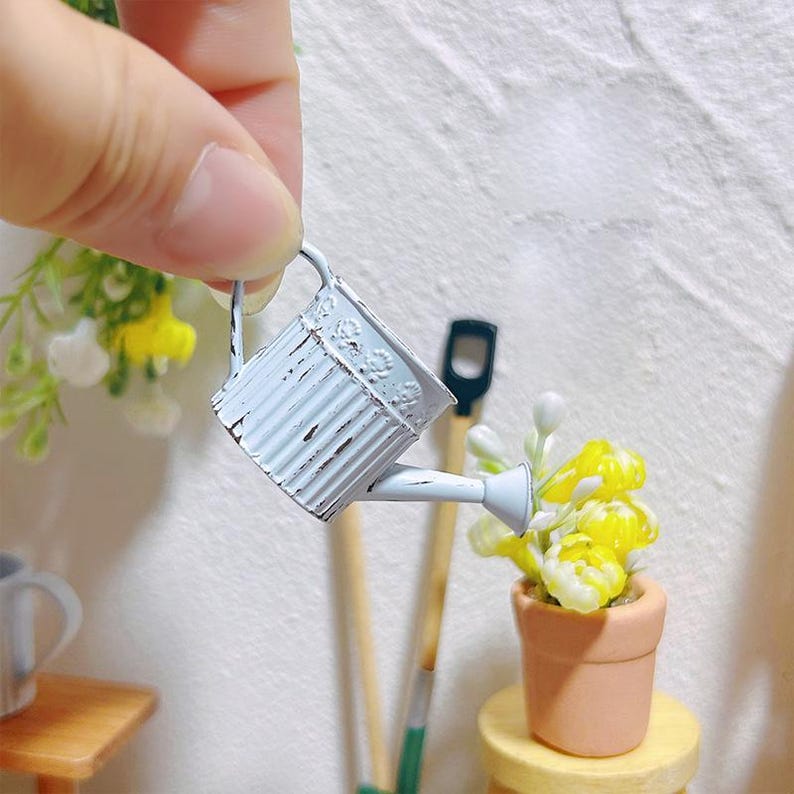 Arrosoir miniature à l'échelle 1:6 pour maison de poupée, accessoires de jardinage, échelle 1:12, jouets de bureau pour BJD Blythe GSC