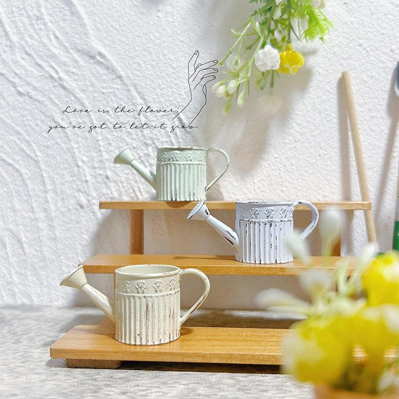 Arrosoir miniature à l'échelle 1:6 pour maison de poupée, accessoires de jardinage, échelle 1:12, jouets de bureau pour BJD Blythe GSC