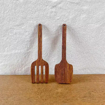 Accesorios de cocina en miniatura a escala 1:6, espátula, rodillo, ensaladera, muebles de casa de muñecas de madera maciza, modelo de escritorio BJD Blythe GSC