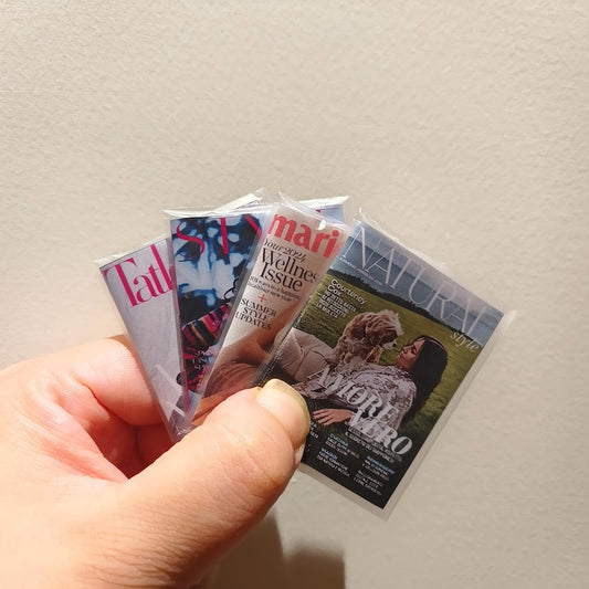 Ensemble de magazines de mode miniatures à l'échelle 1:6 - 4 accessoires pour maison de poupée BJD et Blythe