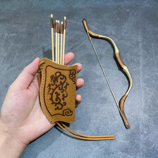 Arc et flèche miniatures à l'échelle 1:6, armes longue portée, jouets d'activités de plein air, présentoir de bureau, pour BJD Blythe GSC