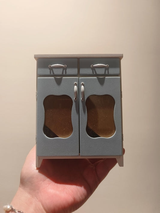 Ensemble de casiers et d'armoires miniatures en bois à l'échelle 1:6 - Meubles de maison de poupée pour collectionneurs BJD, Blythe et GSC