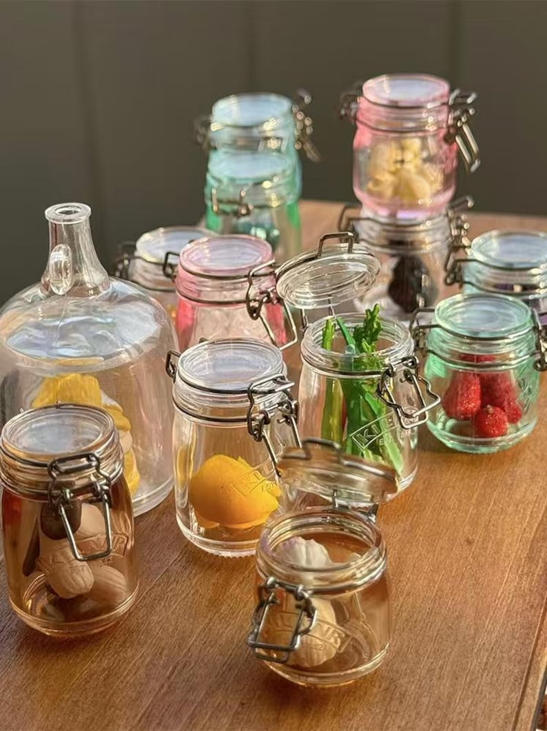Réservoir de stockage transparent en feuille d'étain pour chocolat, miniature, échelle 1:6, pour modèle BJD Blythe GSC, accessoires de cuisine, meubles de maison de poupée