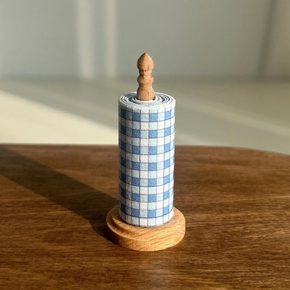 Estante de papel para rollo de papel de cocina en miniatura a escala 1:6, juego de modelos para casa de muñecas BJD, Blythe y GSC, accesorios, juguetes