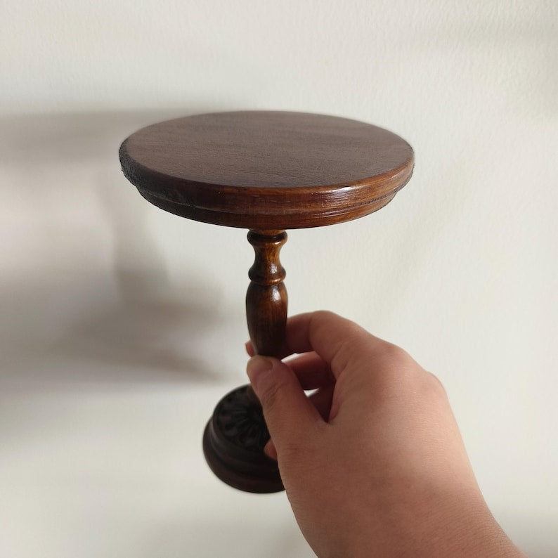Table basse ronde miniature rétro française à l'échelle 1:6, meubles de maison de poupée BJD Blythe GSC, accessoires de bureau