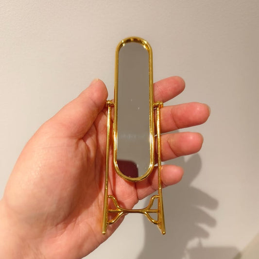 Miroir miniature pour tout le corps, échelle 1:6, miroir de maquillage sur pied, accessoires pour maison de poupée BJD Blythe GSC
