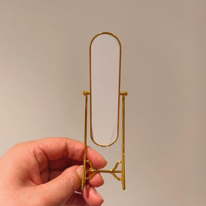 Miroir miniature pour tout le corps, échelle 1:6, miroir de maquillage sur pied, accessoires pour maison de poupée BJD Blythe GSC