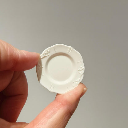 Ensemble de vaisselle miniature à l'échelle 1:6 avec assiettes et égouttoir, accessoires pour maison de poupée miniature pour poupées BJD Blythe GSC